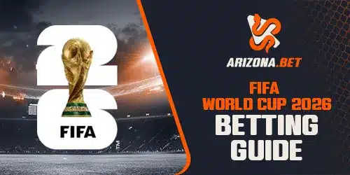 Arizona bet banner showing the FIFA world cup against a stadium